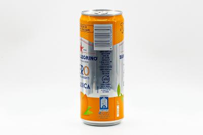 Напиток безалкогольный газированный с соком апельсинов без сахара Sanpellegrino 330 мл ж/б