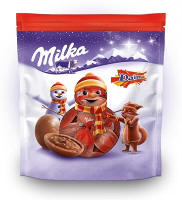 Шоколадные шарики Milka Bonbons Daim 86 грамм