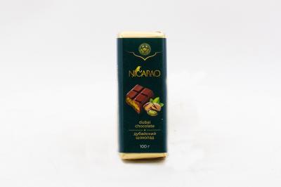 Дубайский шоколад молочный NICARAO (Россия) 100г